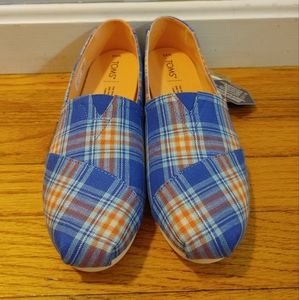 Plaid Toms Alpargatas with Ortholite Foam